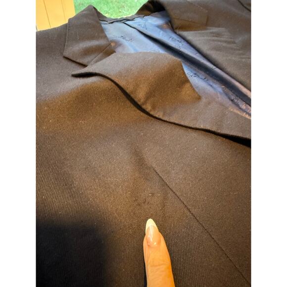 Scabal Vicuna Men's Suit Jacket Navy Blue Size 44 JL - Picture 13 of 16